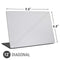 White Carbon Fiber Specialty Texture Material Universal Laptop 12in (9.8 x 6.8in) Skin